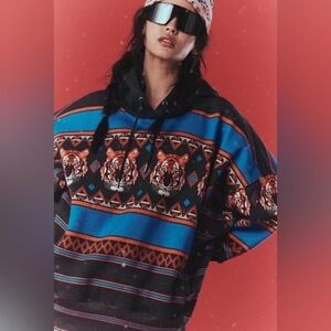 Free People Sprint to the Finish Tiger Hoodie